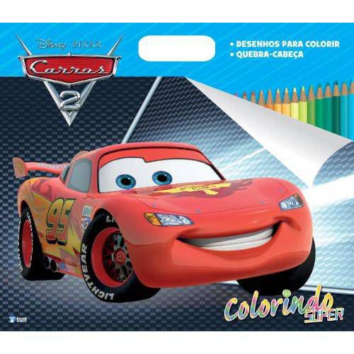 Carros 2 para Colorir - Disney Cars 2 para pintar - Brinquedos de Papel