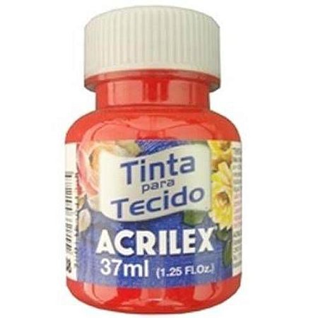 Tinta P/ Tecido Fosca  37ml. Vermelho Escarlate