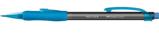 Lapiseira 0.5mm Poly Click Azul Faber-castell
