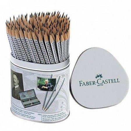 LAPIS GRAFITE GRIP CINZA LATA (FABER CASTELL)