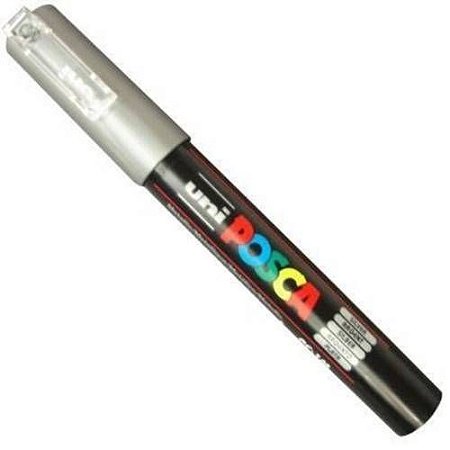 CANETA POSCA PRATA 3M UNI-BALL