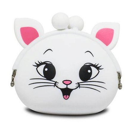 PORTA MOEDAS GATO BRANCO BABY ANIMAL MAXPRINT