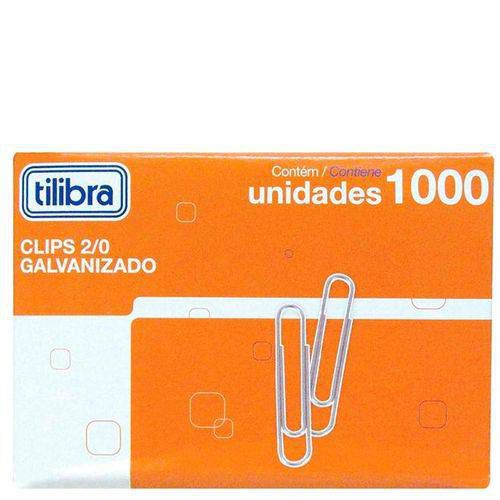 CLIPS METALICO 2/0 (CX.1000UN)(TILIBRA)