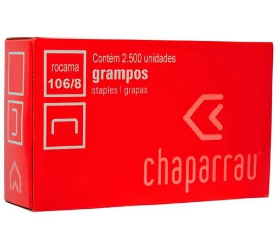 GRAMPOS GALVANIZADO 106/8 CX.2500UN CHAP 040210818