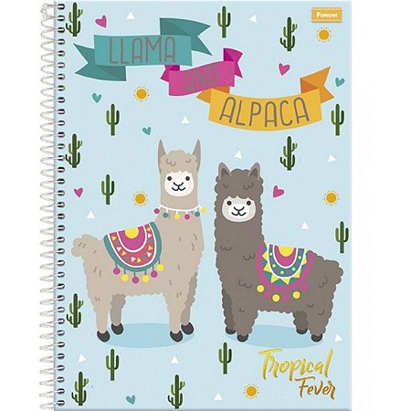 CADERNO CD UNV 12MAT TROPICAL FEVER FORONI