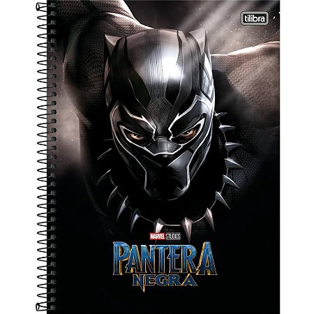 CADERNO CD UNV 12MAT PANTERA NEGRA TILIBRA