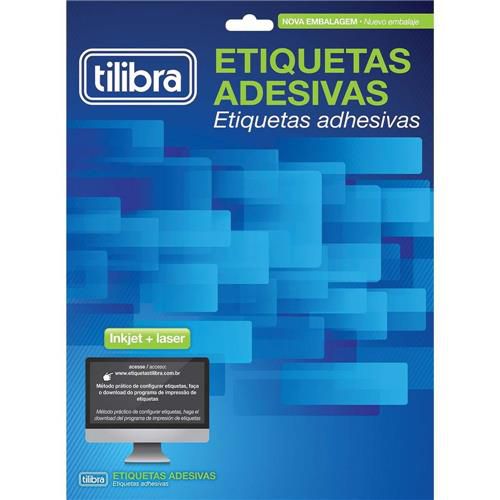 ETIQUETA ADESIVA 25,4X66,7 10F TILIBRA CX/1