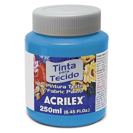 TINTA TECIDO FOSCA 250ML AZUL CELESTE ACRILEX 503