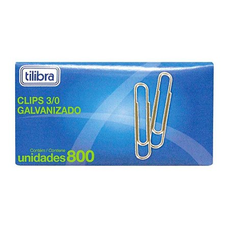 CLIPS METALICO 3/0 (CX.800UN)(TILIBRA)