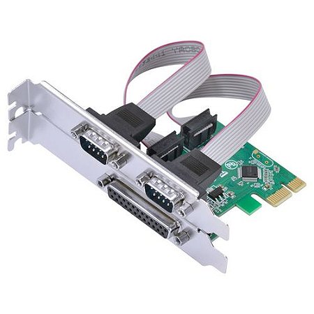 PLACA PCI EXPRESS (2 SERIAIS + 1 PARALELA)(VINIK) P2IE1-LP