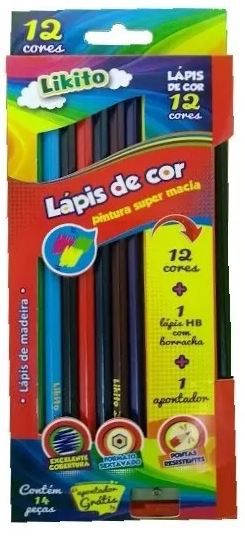 LAPIS DE COR 12 CORES+LAPIS+APONT LYKE