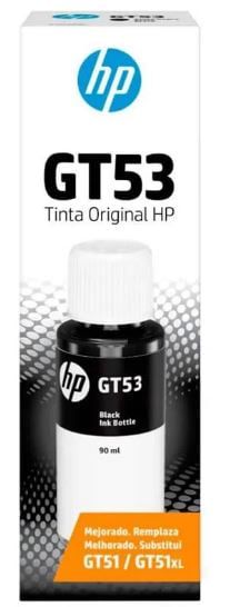TINTA HP GT53 90ML PRETO ORIGINAL 1VV22AL