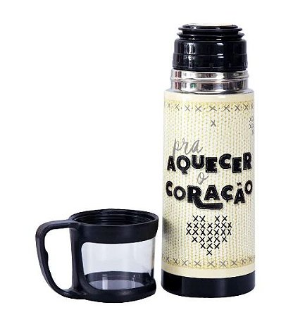 SQUEEZE TERMICA COM CANECA 350ML PRA AQUECER  UATT  28399