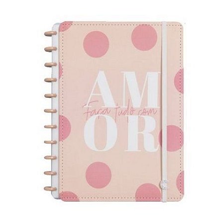 CADERNO INTELIGENTE GRANDE COR DE ROSA