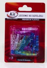 MINI PRENDEDOR PLASTICO C/ 25UN KIT