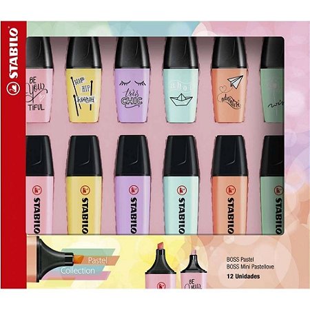 KIT MARCA TEXTO BOSS PASTEL+MINI PASTELLOVE STABILO 55.3401