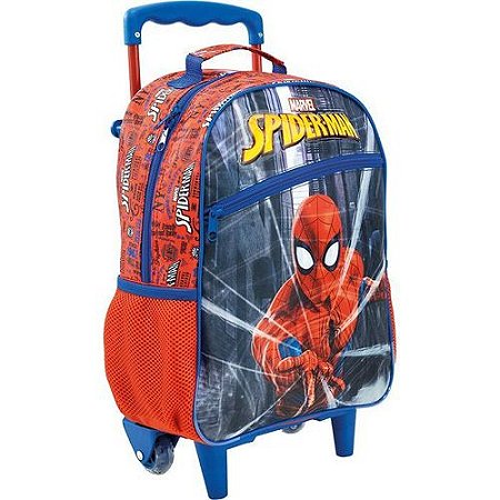 MOCHILA ESCOLAR SPIDER MAN PROTECTOR G C/ RODA (8660)