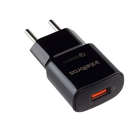 FONTE CEL TOMADA 1 USB 2.4 BIV PRETO INTELBRAS