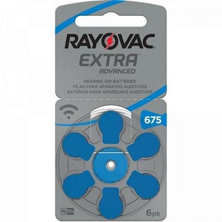 PILHA AUDITIVA PR675 1,45V UNITARIO RAYOVAC 675AUX-6 EXBRA