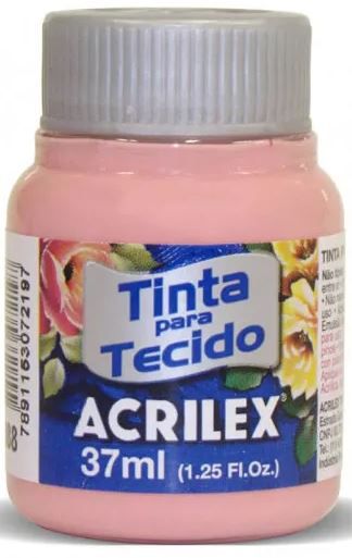 TINTA TECIDO 37ML ROSE ACRILEX 988