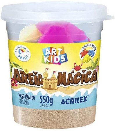 AREIA MAGICA NATURAL 550G ACRILEX