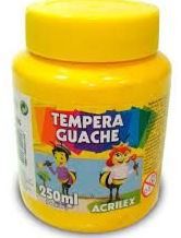 TINTA GUACHE 250ML AMARELO OURO ACRILEX 505