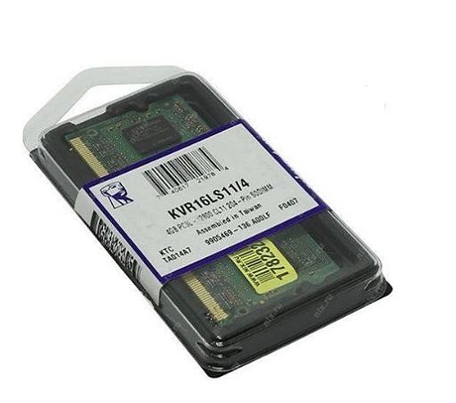 MEMORIA NOTEBOOK 4.0 GB DDR3 L 1600 KINGSTON
