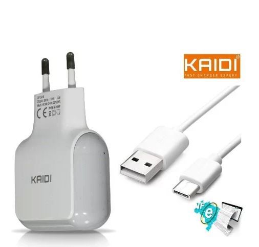 CARREGADOR TIPO C 1 USB 1A+CABO KAIDI KD-86C