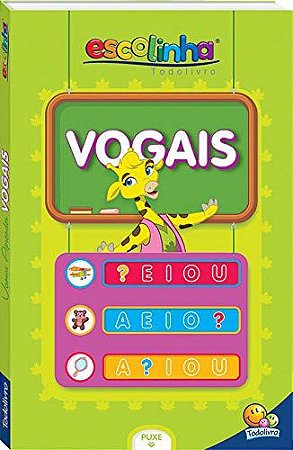 LIVRO CD VAMOS APRENDER VOGAIS ESCOLINHA TODO O LIVRO