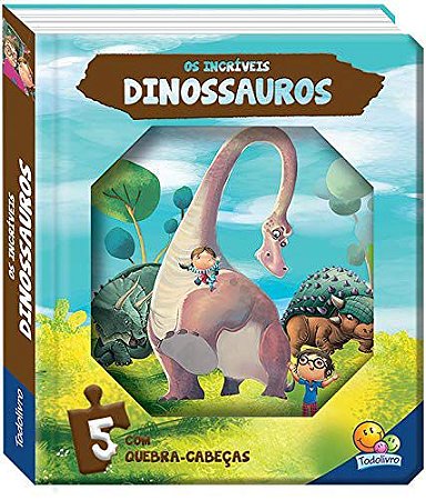 Livro quebra-cabeça - Os Dinossauros