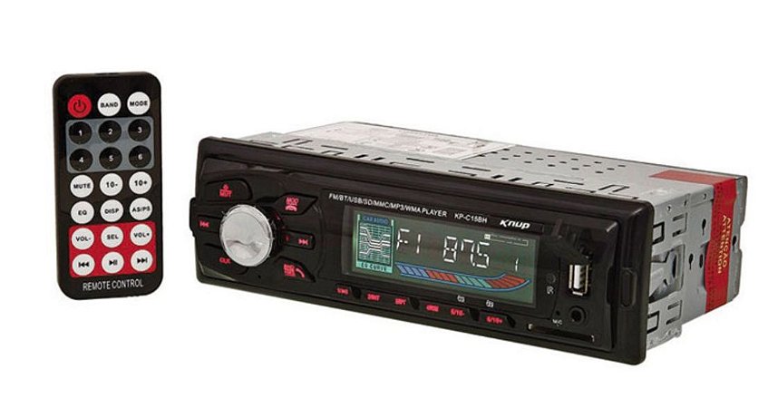 RADIO AUTOMOTIVO 4X60W FM/USB/SD/AUX KANUP KP-C15BH