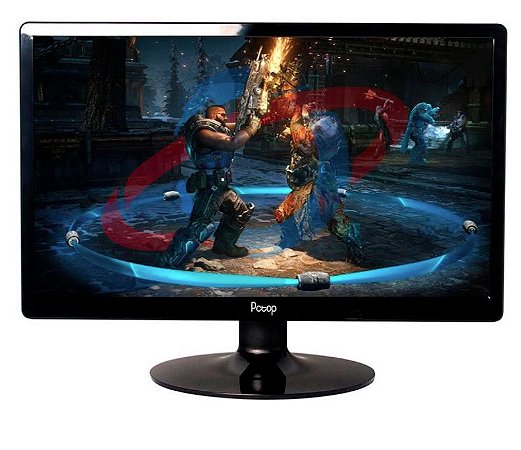 MONITOR 19 LED PRETO VGA/HDMI PCTOP MLP190HDMI