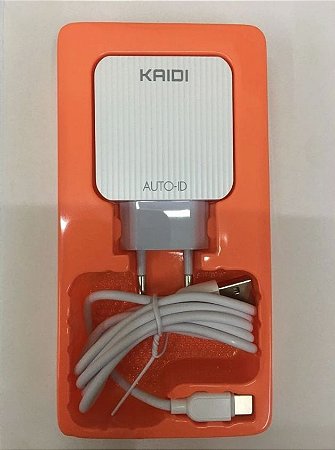 CARREGADOR TIPO C 3 USB 3.1A+CABO KAIDI KD-606C