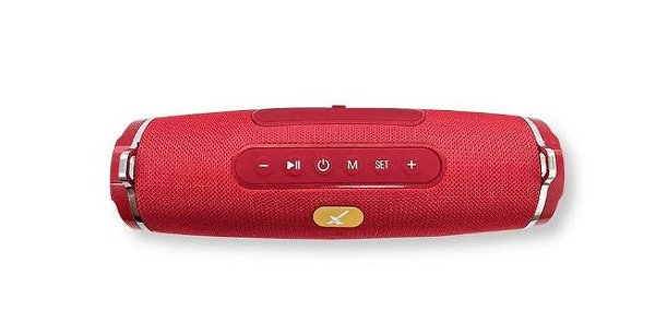 CAIXA SOM BLUETOOTH XTRAD C/RELOLGIO VERMELHO XDG-52