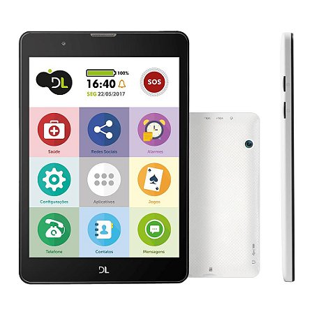 TABLET 7.8 1CHIP 3G 8GB WIFI PRETO DL TX385BRA