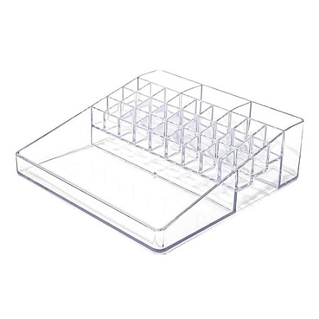 ORGANIZADOR DE COSMETICOS C/31 DIVISORIAS TRANSPARENTE DELLO