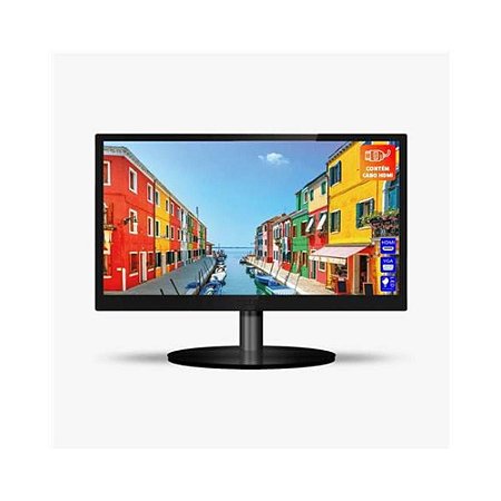 MONITOR 23 LED PRETO VGA/HDMI PCTOP MLP230HDMI