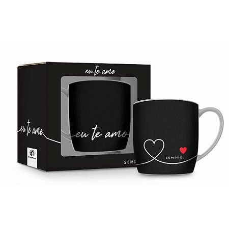 CANECA PORCELANA  TE AMO SEMPRE 360ML BRASFOOT