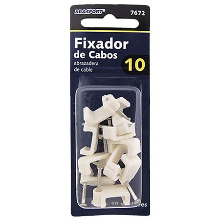 FIXADOR DE FIOS 10MM  BRASFORT 7672