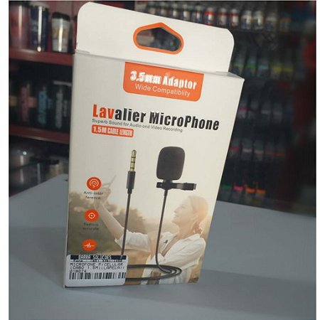 PEGAR MICROFONE P/CELULAR CABO 1,5M LAPELA EC10259