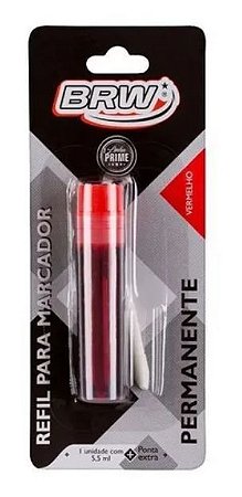 TINTA MARCADOR QUADRO BRANCO 5,5ML VERMELHO BRW