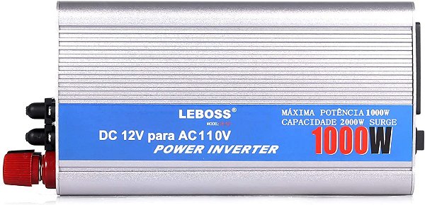 INVERSOR 1000W ENTRADA 12V SAIDA 110V LEBOOS LB-521