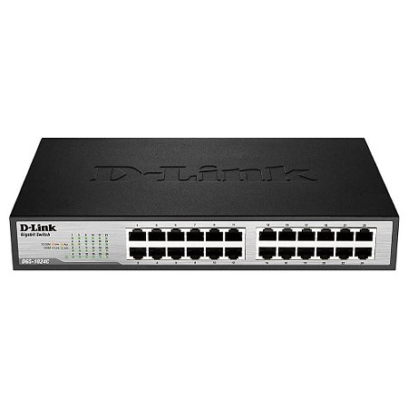 SWITCH 24 PORTAS 10/100/1000 D-LINK GIGABIT DGS-1024C