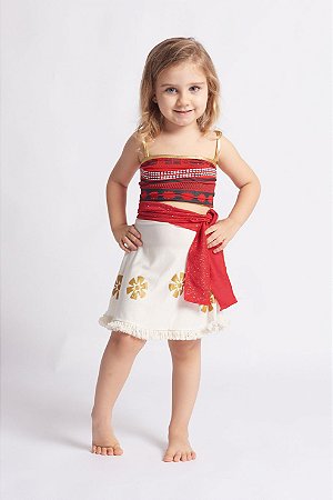 Conjunto Infantil Princesa Vermelho