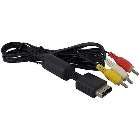 Cabo Áudio e Vídeo Playstation PS1 / PS2 / PS3 - 1,8 Metros