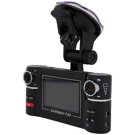 Câmera Para Carros Dupla com Monitor LCD 2,7" (Filmadora Veicular Interna)