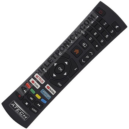 Controle Remoto TV Multilaser TL025 / TL026 / TL027 / TL032 / TL039 (Smart TV)