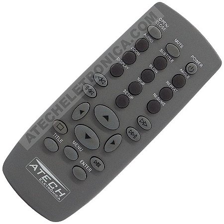 Controle Remoto DVD CCE RC-301 / DVD-39DVX / DVD-3600 / DVD-3700