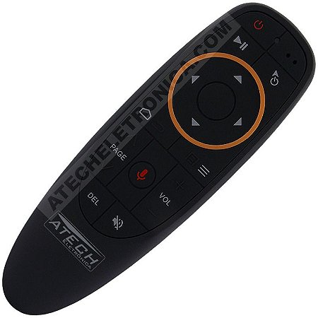 Controle Remoto Air Mouse Universal Smart TV / PC / TV Box com Comando de Voz