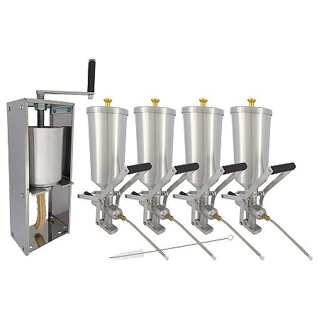 Kit Masseira de Churros com 4 Doceira de Churros 2 Litros (Recheadeira de Churros)